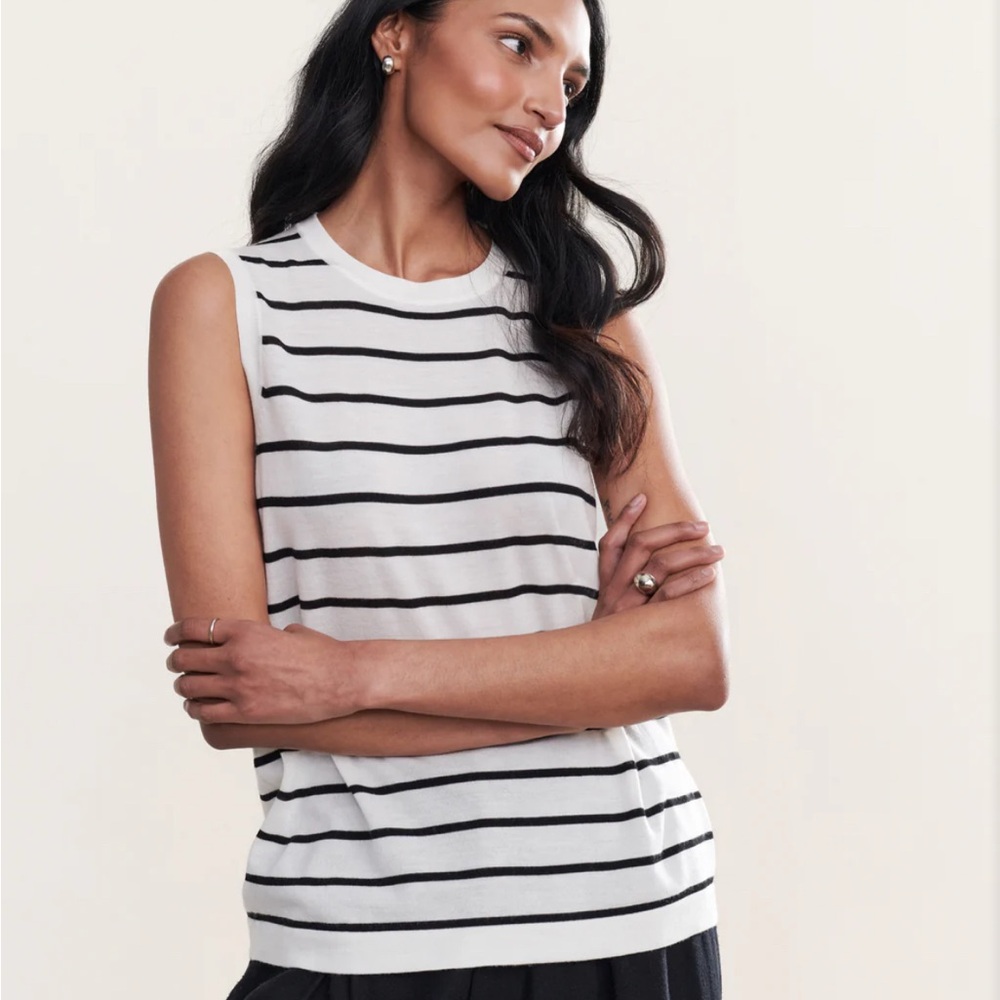 Jenni Kayne Merino Tank Striped